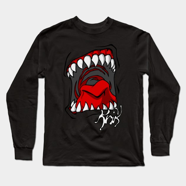 krik means shout in slovak Long Sleeve T-Shirt by kriksix